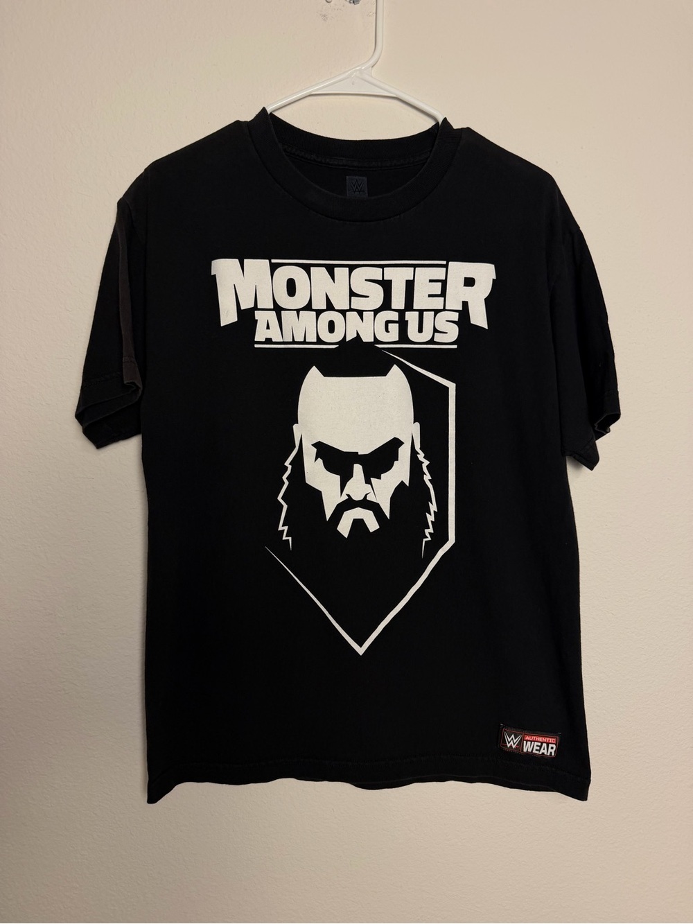 WWE Wear "Monster Among Us" Braun Black Graphic Tee shirt